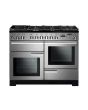 Rangemaster Professional Deluxe 110cm 7 Burner Hob 2 Oven Dual Fuel Range Cooker