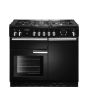Rangemaster Professional+ 100cm 5 Burner Hob Double Oven Dual Fuel Range Cooker