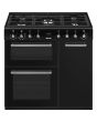 Smeg Concert 90cm 5 Burner Double Oven + Grill Dual Fuel Range Cooker
