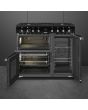 Smeg Concert 90cm 5 Burner Double Oven + Grill Dual Fuel Range Cooker