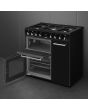 Smeg Concert 90cm 5 Burner Double Oven + Grill Dual Fuel Range Cooker