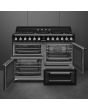 Smeg Victoria 110cm 7 Burner Gas Hob Double Oven & Grill Dual Fuel Range Cooker