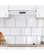 Statesman VH160WH 60cm 2 Speed White Visor Cooker Hood