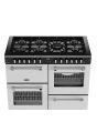 Stoves Richmond Deluxe 110cm 7 Burner Gas Hob Quad Oven Dual Fuel Range Cooker