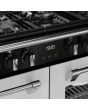 Stoves Richmond Deluxe 110cm 7 Burner Gas Hob Quad Oven Dual Fuel Range Cooker