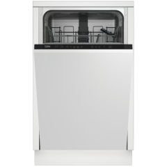 Beko DIS15020/M 10 Place Settings 5 Programs Integrated Slimline Dishwasher