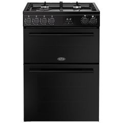 Belling Vision 60cm 4 Burner Gas Hob Double Oven Dual Fuel Mini Range Cooker