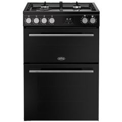 Belling Vision 60cm 4 Burner Gas Hob Double Oven Dual Fuel Mini Range Cooker