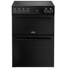 Belling Vision 60cm 4 Zone Ceramic Hob Double Oven Electric Mini Range Cooker