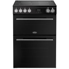 Belling Vision 60cm 4 Zone Ceramic Hob Double Oven Electric Mini Range Cooker