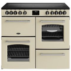 Belling Farmhouse 100cm 5 Zone Ceramic Hob Double Oven Electric Range Cooker