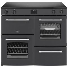 Belling Farmhouse 100cm 5 Zone Induction Hob Double Oven Electric Range Cooker