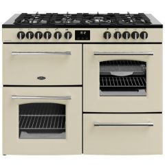 Belling Farmhouse 110cm 7 Burner Gas Hob Double Oven Dual Fuel Range Cooker