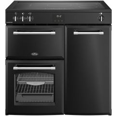 Belling Farmhouse 90cm 5 Zone Induction Hob Double Oven Electric Range Cooker