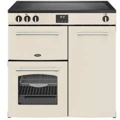 Belling Farmhouse 90cm 5 Zone Induction Hob Double Oven Electric Range Cooker