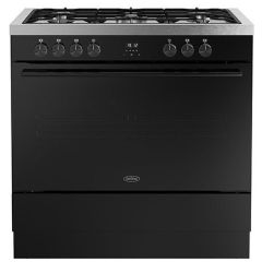 Belling Vision 90cm 5 Burner Gas Hob Single Oven Dual Fuel Range Cooker