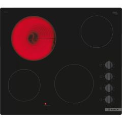 Bosch PKE611CA3E 60cm 4 Zone Dial Control Ceramic Hob