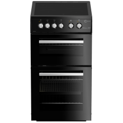 Flavel MLB7CDK/M 50cm 4 Zone Ceramic Hob Double Oven Electric Cooker