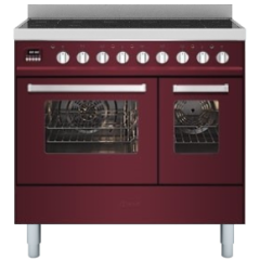 ILVE Torino 90cm 5 Zone Induction Hob Double Oven All Electric Range Cooker
