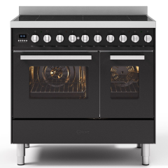 ILVE Torino 90cm 5 Zone Induction Hob Double Oven All Electric Range Cooker