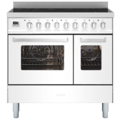 ILVE Torino 90cm 5 Zone Induction Hob Double Oven All Electric Range Cooker