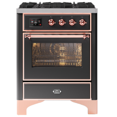 ILVE Majestic Milano 70cm 4 Burner Gas Hob Single Oven Dual Fuel Range Cooker