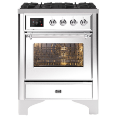 ILVE Majestic Milano 70cm 4 Burner Gas Hob Single Oven Dual Fuel Range Cooker