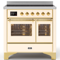 ILVE Majestic Milano 100cm 6 Zone Induction Hob Twin Oven Electric Range Cooker