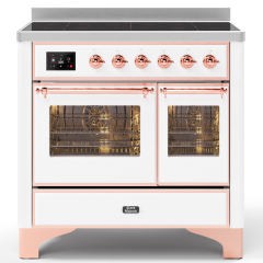 ILVE Majestic Milano 100cm 6 Zone Induction Hob Twin Oven Electric Range Cooker