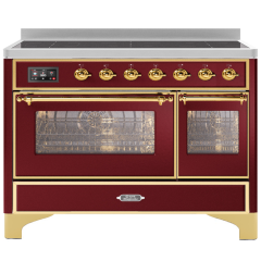 ILVE Majestic Milano 120cm 7 Zone Induction Hob Twin Oven Electric Range Cooker