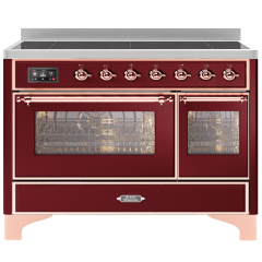 ILVE Majestic Milano 120cm 7 Zone Induction Hob Twin Oven Electric Range Cooker