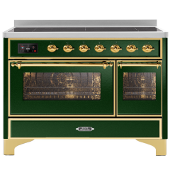 ILVE Majestic Milano 120cm 7 Zone Induction Hob Twin Oven Electric Range Cooker