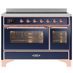 ILVE Majestic Milano 120cm 7 Zone Induction Hob Twin Oven Electric Range Cooker
