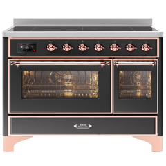 ILVE Majestic Milano 120cm 7 Zone Induction Hob Twin Oven Electric Range Cooker