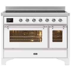 ILVE Majestic Milano 120cm 7 Zone Induction Hob Twin Oven Electric Range Cooker