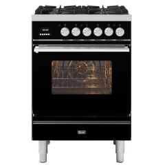ILVE Roma 60cm 4 Burner Gas Hob Single Oven Dual Fuel Mini Range Cooker