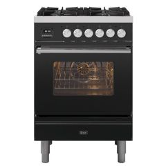 ILVE Roma 60cm 4 Burner Gas Hob Single Oven Dual Fuel Mini Range Cooker