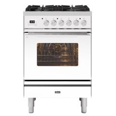 ILVE Roma 60cm 4 Burner Gas Hob Single Oven Dual Fuel Mini Range Cooker