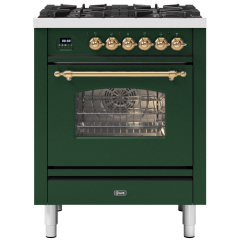 ILVE Milano 70cm 4 Burner Gas Hob Single Oven Dual Fuel Mini Range Cooker