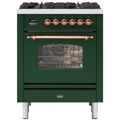 ILVE Milano 70cm 4 Burner Gas Hob Single Oven Dual Fuel Mini Range Cooker
