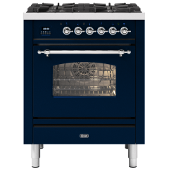 ILVE Milano 70cm 4 Burner Gas Hob Single Oven Dual Fuel Mini Range Cooker