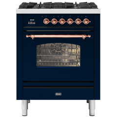 ILVE Milano 70cm 4 Burner Gas Hob Single Oven Dual Fuel Mini Range Cooker