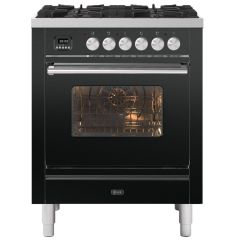ILVE Roma 70cm 4 Burner Gas Hob Single Oven Dual Fuel Mini Range Cooker