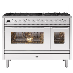 ILVE Roma 120cm 7 Burner Gas Hob Double Oven Dual Fuel Range Cooker