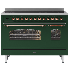 ILVE Milano 120cm 7 Zone Induction Hob Double Oven All Electric Range Cooker