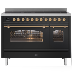 ILVE Milano 120cm 7 Zone Induction Hob Double Oven All Electric Range Cooker