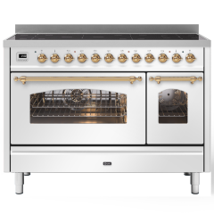 ILVE Milano 120cm 7 Zone Induction Hob Double Oven All Electric Range Cooker