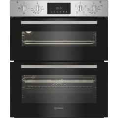 Indesit DUI12DIX Built-In Under Counter Double Electric Oven