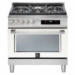 Lofra Italia 90cm 5 Burner Gas Hob Single Oven Dual Fuel Range Cooker
