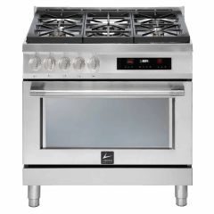 Lofra Italia 90cm 5 Burner Gas Hob Single Oven Dual Fuel Range Cooker